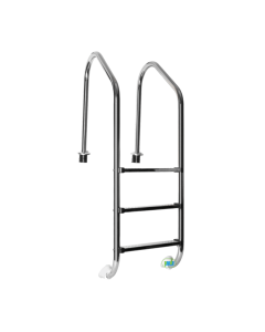 Escalera para piscinas en acero inoxidable Panda 3 peldaños.
