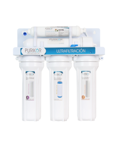 Purificador de agua ultrafiltración PURIKOR con 5 etapas. Flujo 0.66 gpm. 