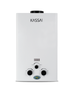 Calentador de agua KASSAI con un flujo 8 lpm   1 servicio. Gas natural (GN) 