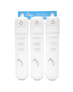 Sistema de filtración de agua. PURIKOR. 3 etapas PKF-EASY-3-