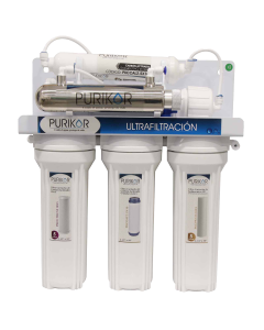 Purificador de agua ultrafiltración PURIKOR con 6 etapas. Flujo 0.66 gpm. 