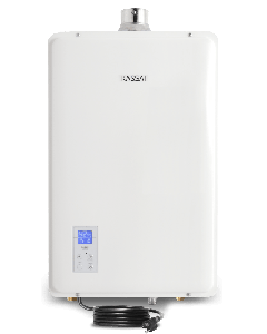 Calentador de agua KASSAI un flujo de 16 lpm, 2 servicios. Gas natural (GN)