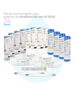 Kit de mantenimiento para sistemas de ultrafiltración PURIKOR 24 meses con UV