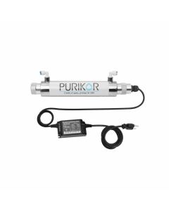 Sistema de desinfección con luz UV PURIKOR. Lampara alarma auditiva y visual, conexión 1/4" (Tubing) 